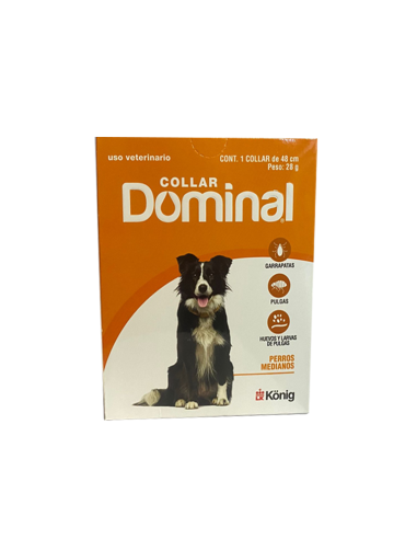Collar Antipulgas Y Garrapatas Dominal Raza Mediana