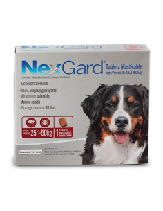 NEXGARD PERROS MATA PULGAS Y GARRAPATAS 25KG-50KG
