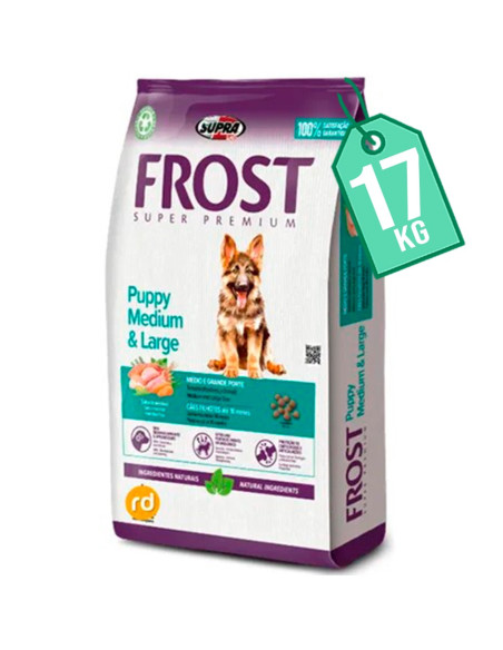 Frost Perro Cachorro Razas Medianas y Grandes 15 kg + 2 kg