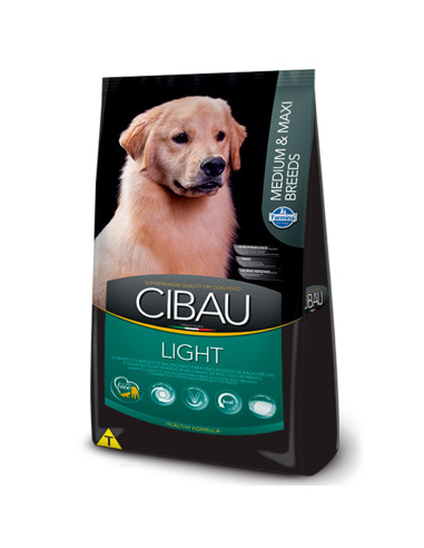 CIBAU PERRO ADULTO LIGHT RAZAS MEDIANAS Y GRANDES 12KG