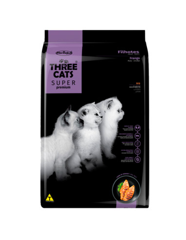 Three Cats super premium Gatito GATO Cachorro KITTEN 3kg