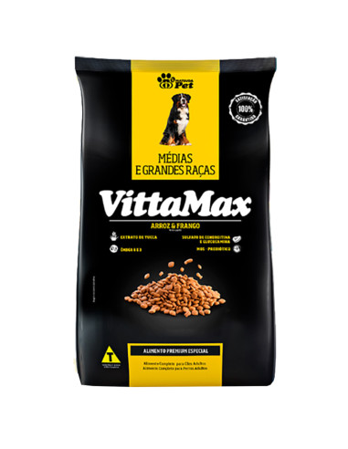 VITTAMAX PERRO ADULTO Raza MEDIANAS Y GRANDES 25KG