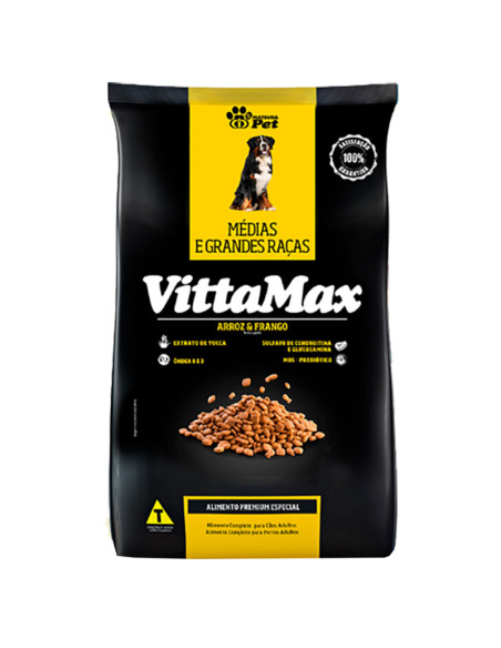 VITTAMAX PERRO ADULTO Raza MEDIANAS Y GRANDES 25KG