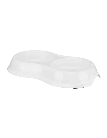 Comedero Doble de Plastico Antideslizante