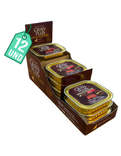 gran plus paté carne gato adulto 100gr, 12 und