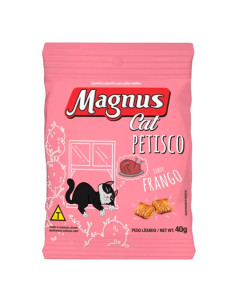 40GRS SNACK MAGNUS CAT, POLLO