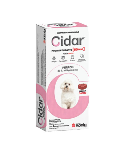CIDAR ANTI PARASITARIO EXTERNO 3-6KG