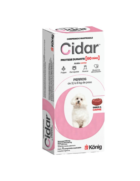 CIDAR ANTI PARASITARIO EXTERNO 3-6KG