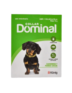 Collar Antipulgas Y Garrapatas Dominal Raza Pequeña y Cachorros