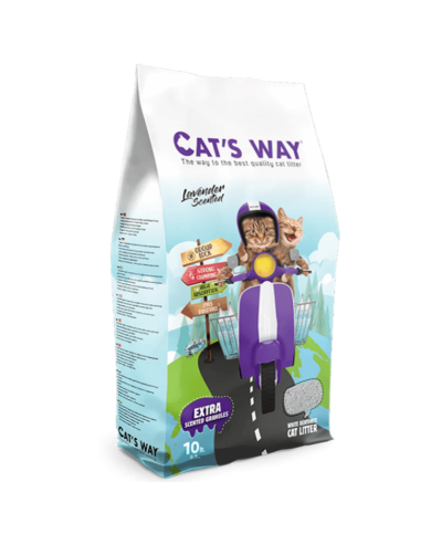 10Lts, arena Cats Way aglomerante Lavanda