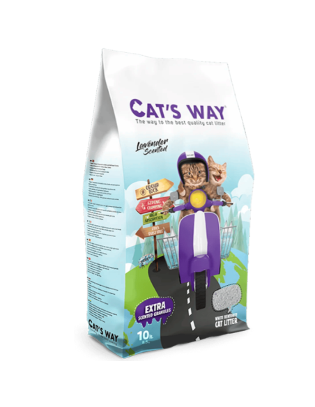 10Lts, arena Cats Way aglomerante Lavanda