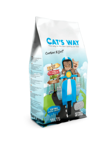 18Lts, arena Cats Way aglomerante Efecto Carbón
