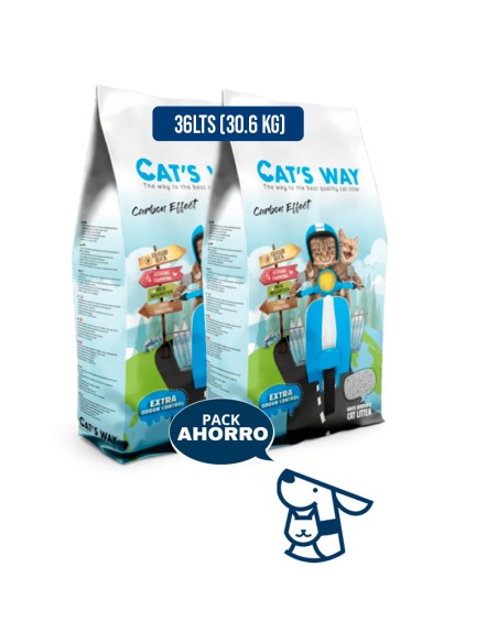 36LTS (30.6kg) arena catsway aglomerante efecto carbon