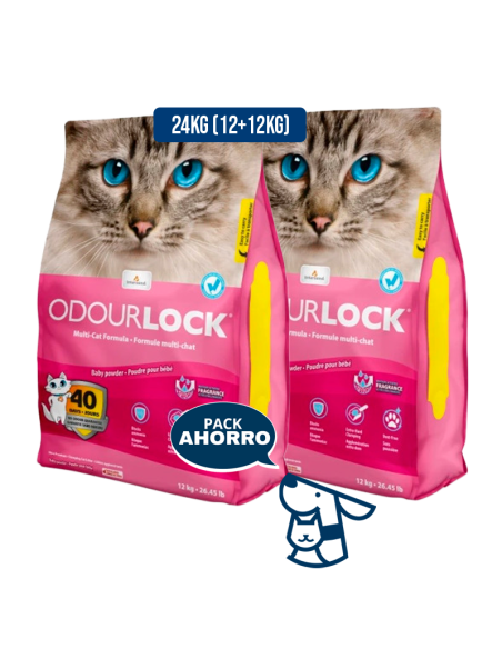 24kg (12+12kg) ARENA ODOURLOCK AGLOMERANTE TALCO BB