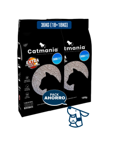 36kg (18+18kg) Catmania Sin Aroma Bentonita Sódica