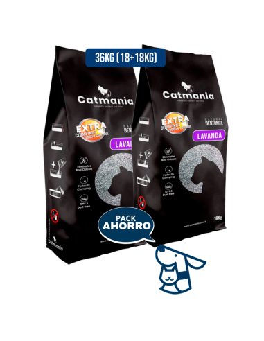 36kg (18+18kg) Catmania bentonita sodica,Lavanda