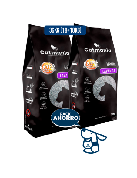 36kg (18+18kg) Catmania bentonita sodica,Lavanda