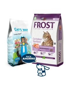 8.5kg  frost cat indoor +8.5kg ARENA catsway sin aroma