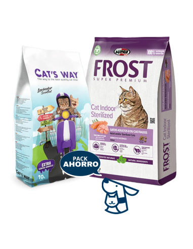 8.5kg frost cat indoor+8.5kg ARENA catsway lavanda