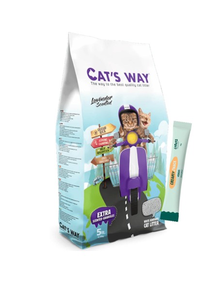 5Lts, arena Cats Way aglomerante Lavanda