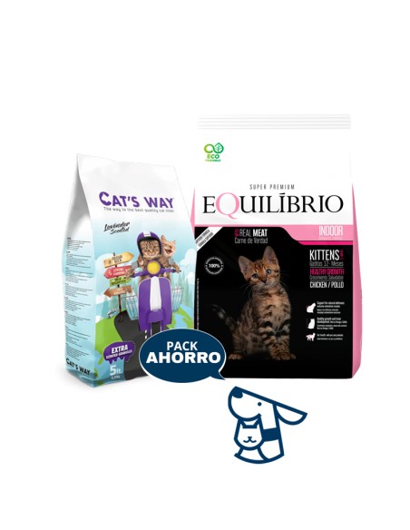 1,5 KG GATITO KITTEN GATO EQUILIBRIO +4.25KG CATSWAY