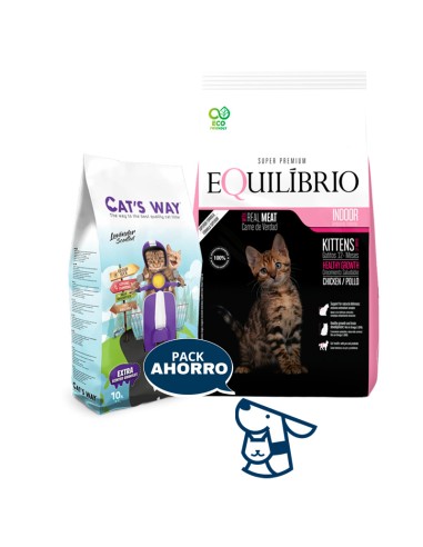 7,5 KG GATITO KITTEN GATO EQUILIBRIO + 8.5KG CATSWAY