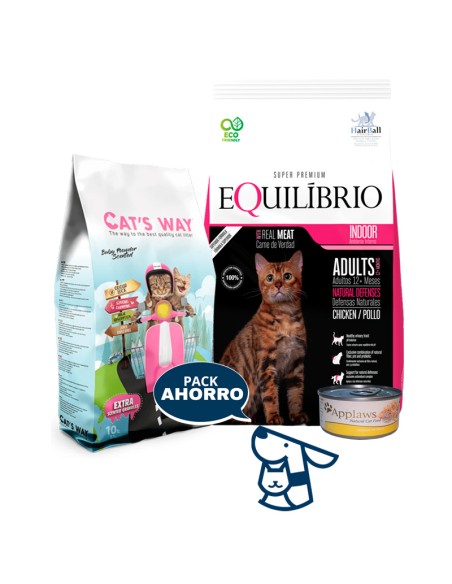 8,5 KG GATO ADULTO EQUILIBRIO + 8.5KG CATSWAY