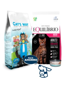 8,25 KG GATO ADULTO EQUILIBRIO + 15,3KG CATSWAY