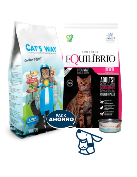 8,25 KG GATO ADULTO EQUILIBRIO + 15,3KG CATSWAY