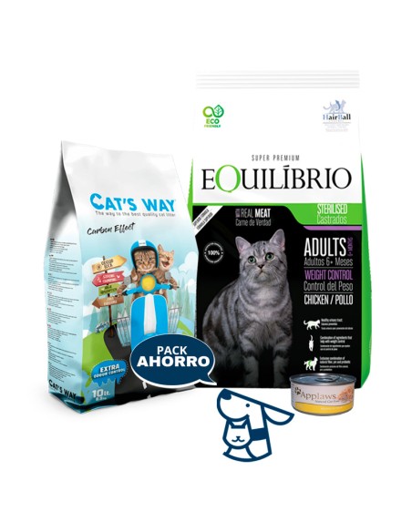 7,5 KG GATO ADULTO CASTRADO EQUILIBRIO +8.5KG CATSWAY