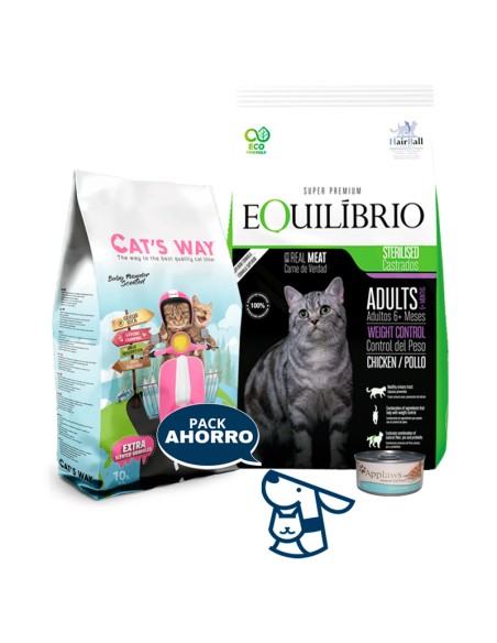7,5 KG GATO ADULTO CASTRADO EQUILIBRIO +8.5KG CATSWAY