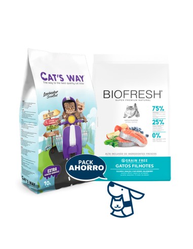 1,5 KG GATITO KITTEN GATO BIOFRESH SALMON+ 8.5KG CATSWAY