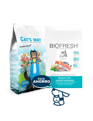 1,5 KG GATITO KITTEN GATO BIOFRESH SALMON+ 8.5KG CATSWAY