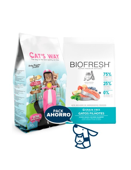 1,5 KG GATITO KITTEN GATO BIOFRESH SALMON+ 8.5KG CATSWAY