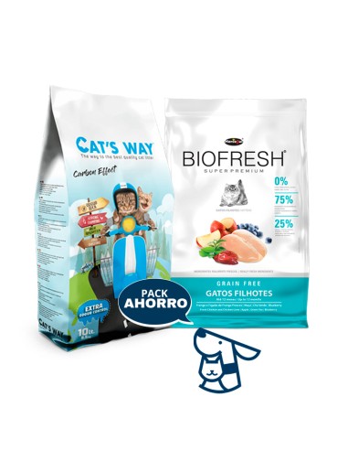 1,5 KG GATITO KITTEN GATO BIOFRESH POLLO+ 8.5KG CATSWAY