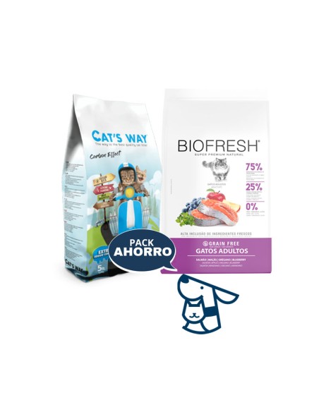 1.5kg GATO ADULTO BIOFRESH SALMON + 4.25KG ARENA CATSWAY