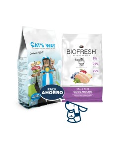 1.5kg GATO ADULTO BIOFRESH POLLO+ 8.5KG ARENA CATSWAY 2