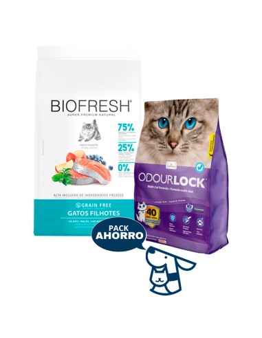 7.5KG GATITO BIOFRESH SALMON + 6 KG ODOURLOCK