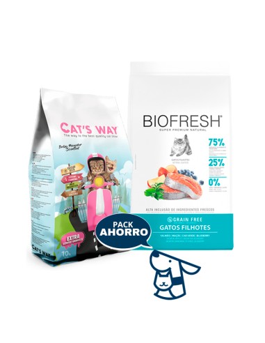 7,5 KG GATITO KITTEN GATO BIOFRESH SALMON+ 8.5KG CATSWAY