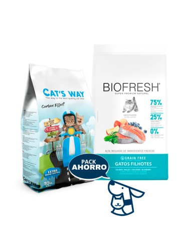 7,5 KG GATITO KITTEN GATO BIOFRESH SALMON+ 8.5KG CATSWAY