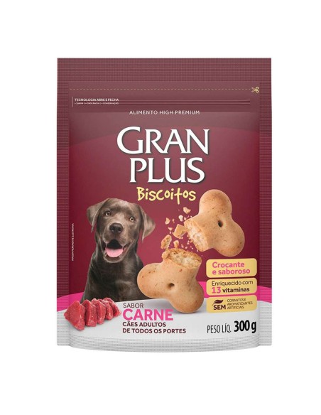 300 GRS galletas perro gran plus carne
