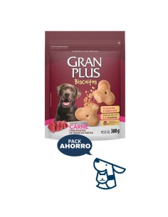 300 GRS galletas perro gran plus carne