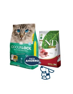 1.5KG GATO ADULTO NyD PRIME +12KG ARENA ODOURLOCK