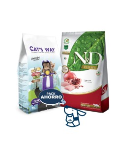 7.5KG GATO ADULTO NYD PRIME + 8.5KG ARENA CATSWAY