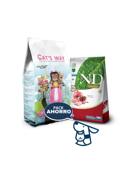 1.5KG GATO CASTRADO NYD PRIME + 8.5KG ARENA CATSWAY