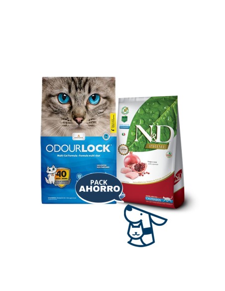 1.5KG GATO CASTRADO NYD PRIME + 6 KG ARENA ODOURLOCK