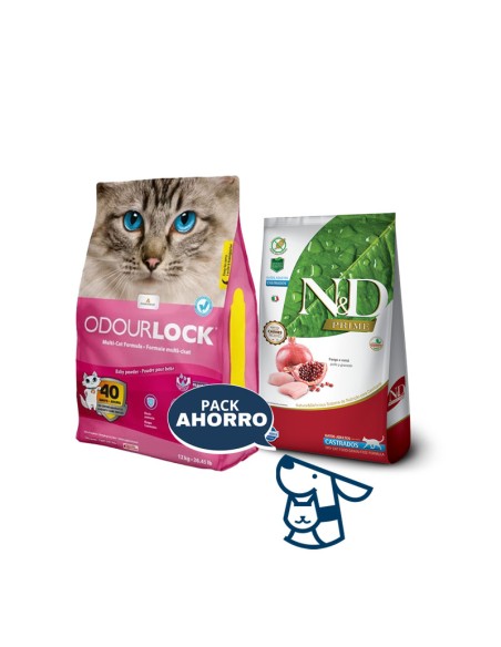 1.5KG GATO CASTRADO NYD PRIME + 12KG ARENA ODOURLOCK