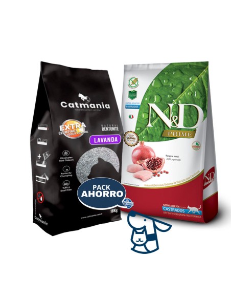 7.5KG GATO CASTRADO NYD PRIME +18 KG ARENA CATMANIA