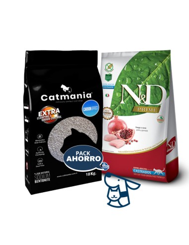 7.5KG GATO CASTRADO NYD PRIME +18 KG ARENA CATMANIA