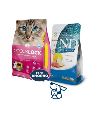 1.5KG GATO CASTRADO NYD OCEAN + 12KG ARENA ODOURLOCK